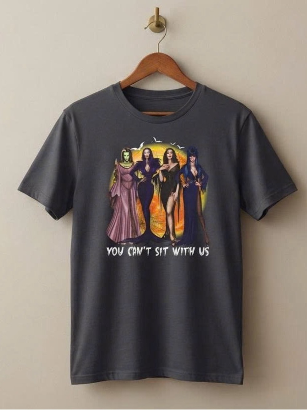 Dark Gray Graphic Tee - 'You Can't Sit With Us'